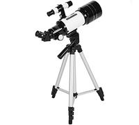 70Mm Astronomical Telescope 150X High Power Monocular Telescope Refractor Spotting Scope with Finder Scope Tripod Moon Filter 3X Barlow Lens