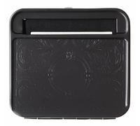 70mm Black Metal Automatic Cigarette Rolling Machine - Tobacco Roller Tin Box, Portable Smoking Accessory (0125011-1)