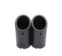 70mm Car Exhaust Tip Pipe Cover For Vw For Golf 6 7 Mk7 Mk6 For Jetta For Polo 6r 1.4t .6t For Skoda For Superb For Octavia A5 A7 Rear Tail Throat(2pcs Matte Black)