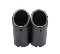 70mm Car Stainless Steel Exhaust Muffler Tip Cover For Bmw F30 2013-2018 E92 E90 3 Series Gt 325i 328i 2006 2007 2008 2009 2010 Rear Tail Throat(2pcs Matte Black)
