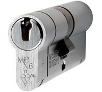 70mm EURO Double Cylinder Lock Keyed to Differ 6 Pin Satin Chrome Door