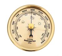 70MM Gold Barometer Gauge Essential Tool,Household Barometer with Gold Pointer,for Monitoring Changes in Atmospheric Pressure