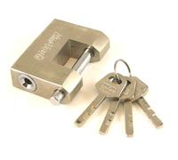 70mm Padlock Container Garage Warehouse Hardened Steel Body Brass Core 3X Keys