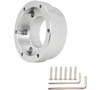 70mm Racing Wheel Adapter Base for G29 G920 G923, Aluminum Quick Release Hub with 6-Bolt Pattern for Sim Racing Steering Wheels, Mounting Plate for DIY Rims, Black(Silver)