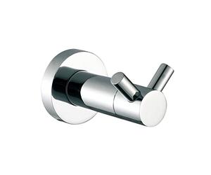 70mm Round Double Robe Hook Chrome