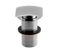 70mm Square Slotted Click Clack Basin Waste - Chrome