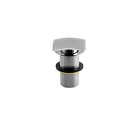 70mm Square Slotted Click Clack Basin Waste - Chrome