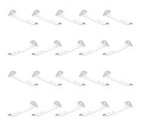 70mm Vertical Blind Face Fix Brackets White for Slimline Tracks, 20 Pack