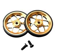 70mm Wide Aluminium Easy Wheels for Brompton A, C, P, T & G Line (Gold)