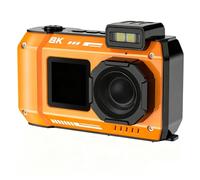 70MP 33FT Waterproof Digital Camera 64GB Card，UHD 8K Underwater Camera,
