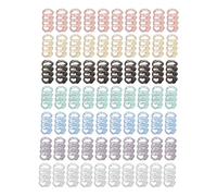 70PCS 4 Hole Binding Spines Plastic Split Loose Leaf Rings Multiple Colors 12mm Inner Diameter