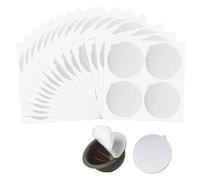 70Pcs 60mm Aluminum Foils Lids Seals Coffee Pods Seal Lids Reusable Pads Seals Lids Foil Sticker Seals Lids Compatible with Nespresso Vertuo Coffee Capsules