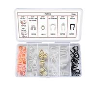 70Pcs Auto Fuel Line Retainer Clip Assortment Connections for Ford