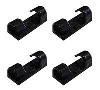 70PCS Cable Clips - Electrical Black Sticky Clips - Wire Management - Double-side Strong Adhesive - Organizer Home Office Car Wires.
