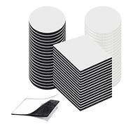 70pcs Double Sided Sticky Pads, Double Sided Foam Tape Strong Pad Mounting, Heavy Duty Self-Adhesive Tape Include Square Round,Waterproof Indoor Outdoor Use for Holds Picture Frame(black+white)