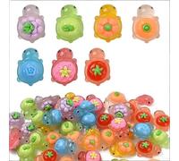 70Pcs Glow Turtles Figurine, 2.3cm Mini Resin Turtles, Vegetables Mini Turtles Miniature Figurine, Mini resin animals for Garden Landscape Ornament Fish Tank Aquarium Table Decor (A2, 70pcs)