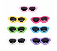 70PCS Mini Sunglasses Charms Colorful Acrylic Eyeglass Embellishments for Craft Projects Phone Cases Keychains (Color Mixed)