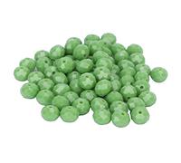 70pcs Plastic Small Beads 8mm Spacer Seed Bead Supplies Kit for Phone Jewelry Making Bracelets DIY Craft (Solid Color-Green)