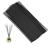 70pcs Reed Diffuser Sticks 30 CM Black Fibre Sticks Oil Aroma Diffuser Sticks Natural Wood Rattan Essential Oil Aroma Diffuser Extra Long 4 mm Thick Replacement Refill Sticks for Bedroom Home Office