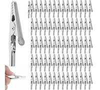 70Pcs-Silver Alligator Clip Set for Lab and Electrical Testing