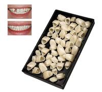 70Pcs Temporary Tooth Crown, Temporary Tooth Repair Kit, Denture Repair Kit for Broken, Chipped Teeth & Lost Crown Repair, DIY Emergency Dental Crown, False Tooth Replacement, Front Fake Teeth
