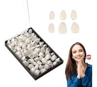 70PCS Tooth Filling Rrepair Kit Wear-Resistant Tooth Cap Temporary Tooth Crown Fake Front Tooth Repair Kit Prevent Gum Collapse Dental Tooth Repair Kit for Oral Care Missing Broken Teeth