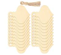 70pcs Unfinished Light Bulb Wooden Ornaments to Paint for Weddings