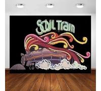 70's And 80's Disco Dancing Prom Party Theme Photography Backdrop Soul Train Neon Glow Glitter Music Photo Background Banner 120X80cm