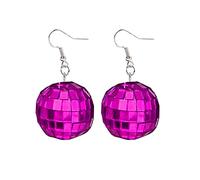70s Disco 30mm Ball Color Ball Pendant Simple Bounce Earrings Costume Accessories Personal Decoration Costume Accessories Costume Accessories, フリーサイズ