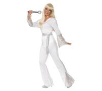 70s Disco Lady Costume, White