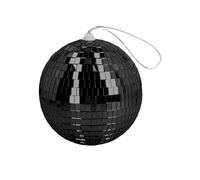 70s Disco Party Black Prop Mirror Ball 15cm