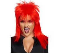 70s Glam Rock Red Rockstar Wig