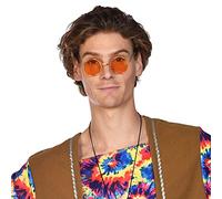 70's Hippie Glasses Orange