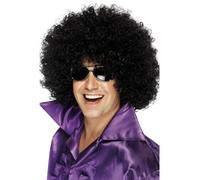 70s Mega Huge Afro Wig Black Large Curly Fancy Dress 1970s Disco Black Wig