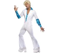 70s Music Disco Mens Adult 70's Super Trooper Adult Fancy Dress Costume New