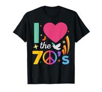 70s Outfit I Love the 70s for Flower Power Hippies T-Shirt