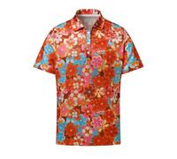 70s Outfits for Men Golf Polo Shirts Short Sleeve Funny Disco Costume, 70s Style, Medium