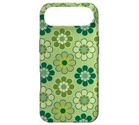 70s Retro Floral Pattern in Green, Light Green, Kelly Green Case for iPhone Air