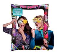 70s Retro Photo Booth Prop - Giant Inflatable Selfie Frame, Disco Party Decorations