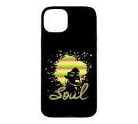 70s retro soul Funky Black Afro Hair Case for iPhone 15 Plus