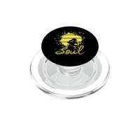 70s retro soul Funky Black Afro Hair PopSockets PopGrip for MagSafe