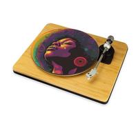 70s Soul Funk Vinyl Slip Mat Retro Afro Groove Turntable Mat 12" 7" DJ Slipmat Record Player Mat Disco Music Lover Gift (12")