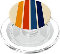 70s Style Retro Stripes Multi Color Old School Aesthetic PopSockets PopGrip for MagSafe