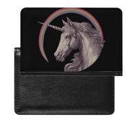 70s Unicorm Rainbow Passport Holders Cover Case Wallet | for Men Women Slim Sleeve with Card Slot Travel Essentials