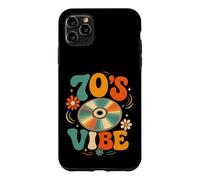 70s Vibe Retro Compact Disc Music Nostalgia Flower Power Case for iPhone 11 Pro Max