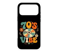 70s Vibe Retro Compact Disc Music Nostalgia Flower Power Case for iPhone 17 Pro Max