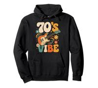 70s Vibe Retro Electric Guitar Music Nostalgia Style Pullover Hoodie