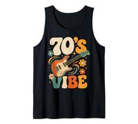 70s Vibe Retro Electric Guitar Music Nostalgia Style Tank Top