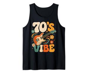 70s Vibe Retro Electric Guitar Music Nostalgia Style Tank Top