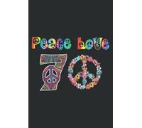 70Th Birthday 70 Years Old S Peace Sign Gift: Lined Notebook: Planner, Lined College Ruled Paper, 6x9 110 Pages, Journal, Diary, Matte Finish Cover